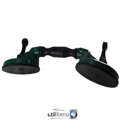 Ventosa doble con cabezales flexibles