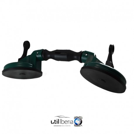 Ventosa doble con cabezales flexibles