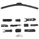 Escobilla de limpiaparabrisas con sistema multi-adaptadores de 280 mm