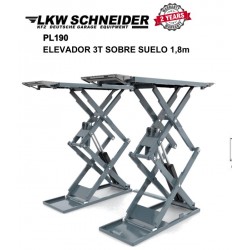 ELEVADOR 3.000 KG SOBRE SUELO 1,8 M.