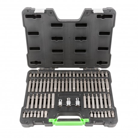 Estuche de 75 puntas ribe xzn torx allen y torx inviolable