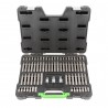 MALETÍN DE 75 PUNTAS HEXAGONALES, XZN, RIBE, TORX Y TORX INVIOLABLE DE 1/2" Y 3/8"