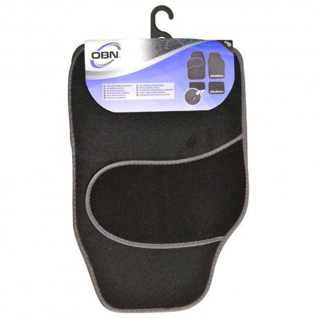 SET DE 4 ALFOMBRAS DE MOQUETA - TALONERA MOQUETA