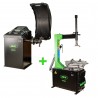 TANDEM DESMONTADORA SEMIAUTOM. 10-22" 220V + EQUILIBRADORA DE RUEDAS DIGITAL 10-24" 220V