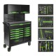 CARRO DE HERRAMIENTAS 11 CAJONES CON PANELES Y ARMARIOS