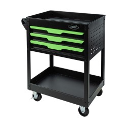 CARRO CON 3 CAJONES 1 BANDEJA Y REJILLAS LATERALES