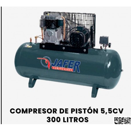 COMPRESOR DE PISTÓN 5.5 CV 300 LITROS