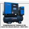COMPRESOR DE TORNILLO OIL INJESTED UNIAIR UNIPLUS + 20HP