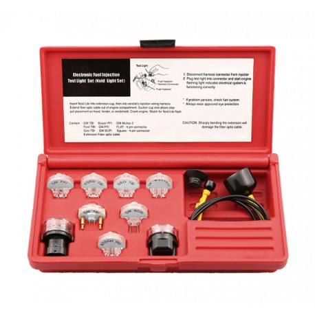 JUEGO DE COMPROBADOR DE SISTEMA ELECTRICO DE INYECCIÓN - 11 PZAS