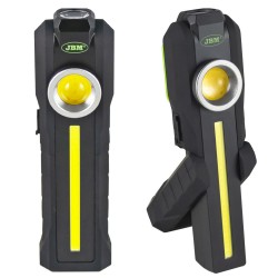 Lámpara potátil base articulada led COB batería recargable