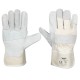 Guantes de piel y tela