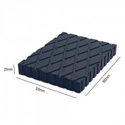 Taco de Goma de Elevador de Tijeras 120x160x20 mm