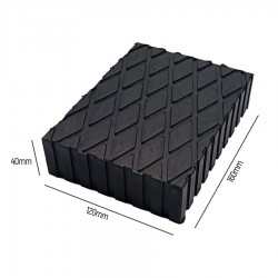 Taco de Goma de Elevador de Tijeras 120x160x40 mm