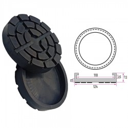 Taco de Goma de Elevador 118x124 mm