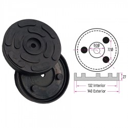 Taco de Goma de Elevador Omcn, Rogen 140 mm