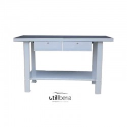 Banco de trabajo con dos cajones