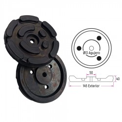 TACO DE GOMA DE ELEVADOR EXTERIOR 145MM