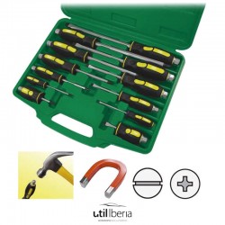 Juego destornilladores de golpeo punta imantada