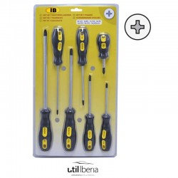 Set de siete destornilladores cruz