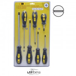 Set de siete destornilladores planos