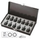 Set de 13 puntas de impacto hexagonales y torx