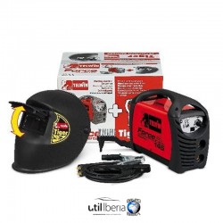 Soldadora inverter de electrodo FORCE 145 + máscara Tiger y accesorios