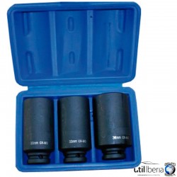 Juego de vasos 1/2" de 12 caras para bujes