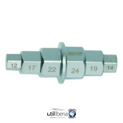 Herramienta para eje de moto 6 en 1